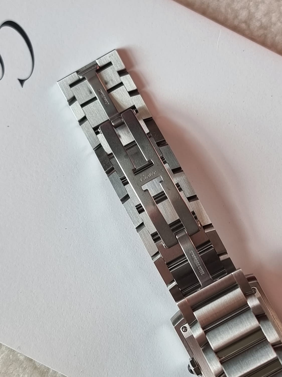 [까르띠에 풀세트] 신형 탱크 프랑세즈 스틸 MM 쿼츠 시계 25년형 상품이미지5