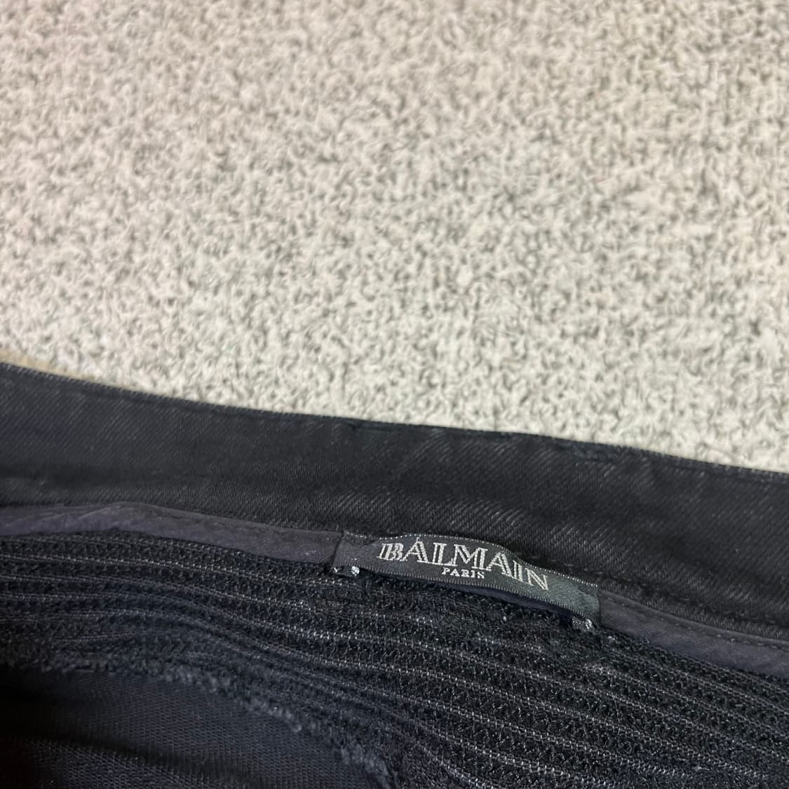 발망 슬림 데님 바이커 팬츠 상품이미지6