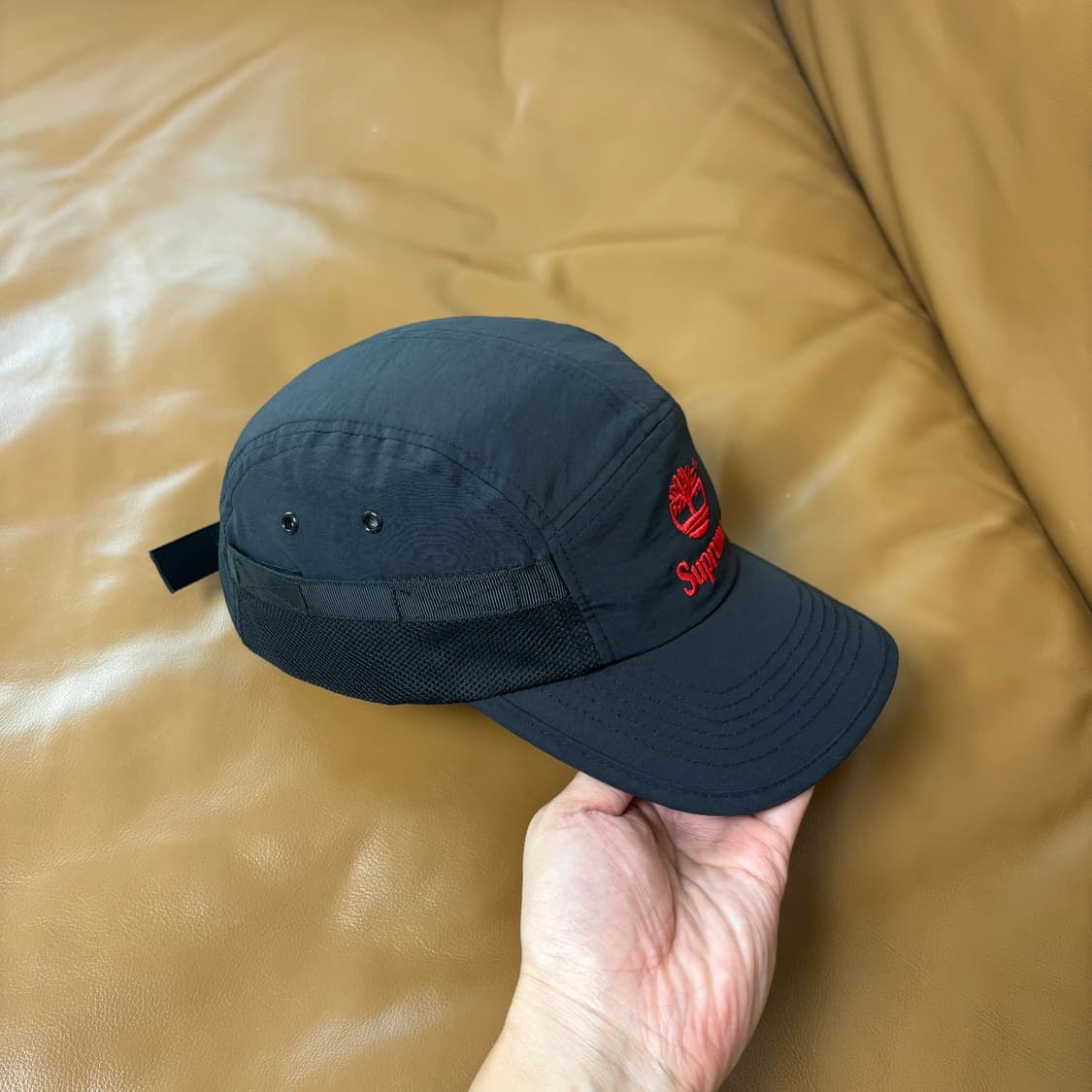 Supreme 슈프림x팀버랜드 블랙 캠프캡 모자 (Black) 상품이미지3