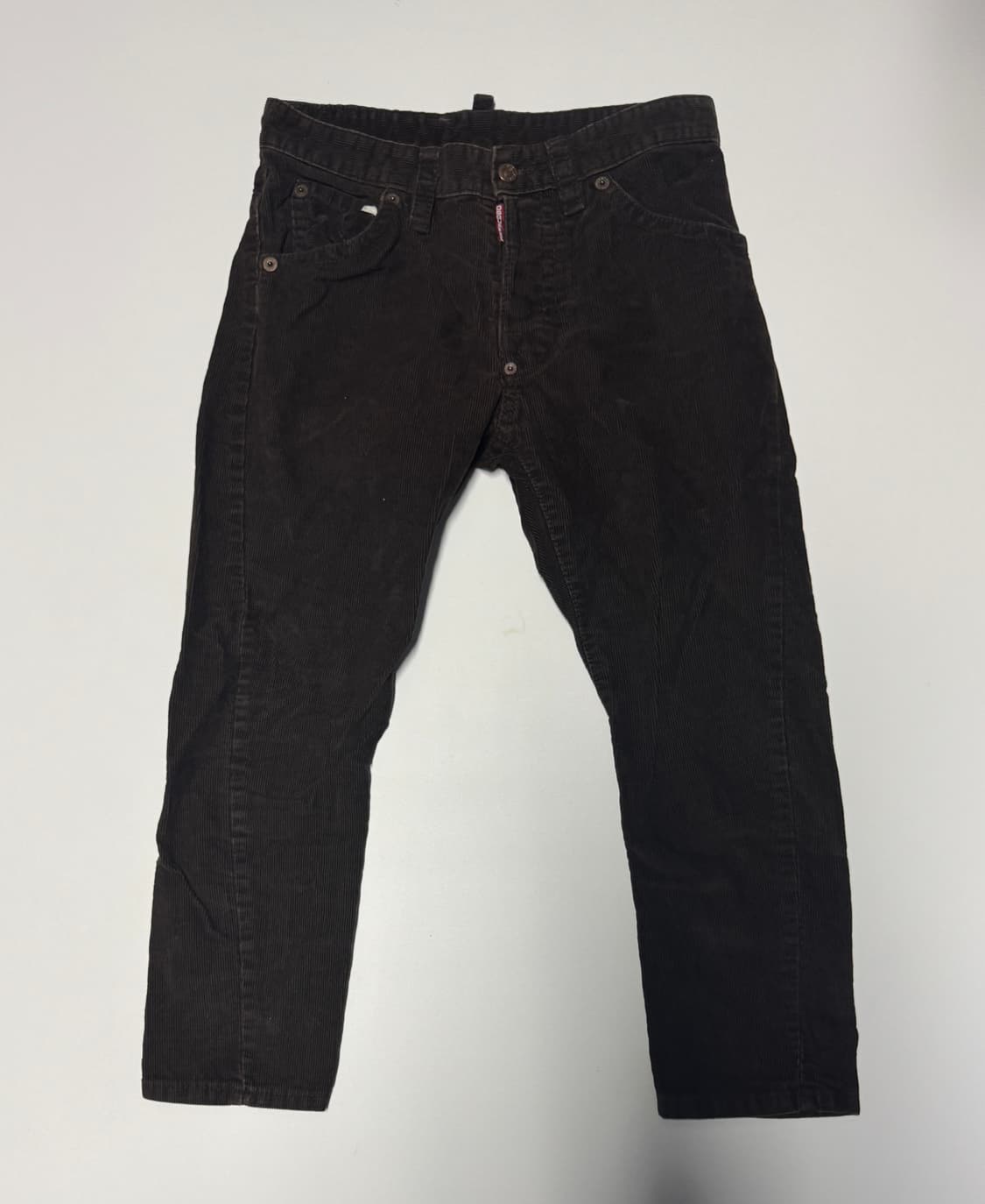 희귀!! 여성 일본 디스퀘어드2 버튼 브라운 코듀로이 팬츠 상품이미지1