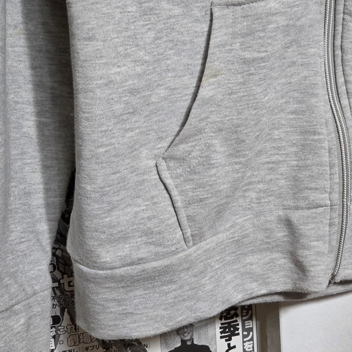 JPN 도라에몽X헬로키티 그레이 후드집업 상품이미지5