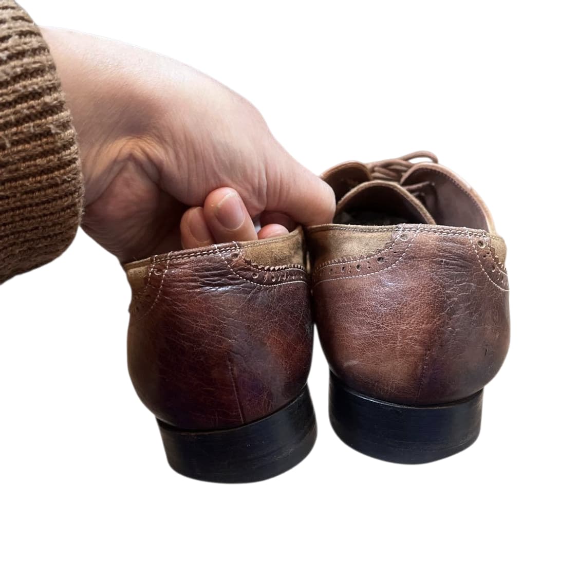 미하라 야스히로 가죽 빈티지 윙팁슈즈 상품이미지3