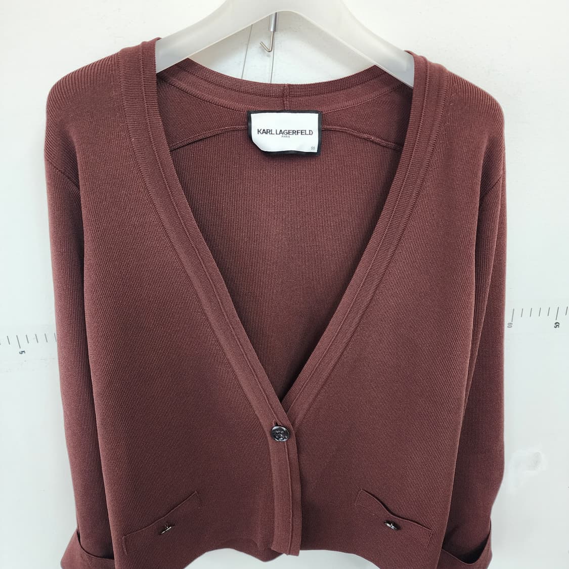 칼 라거펠트 브라운 가디건 상품이미지2