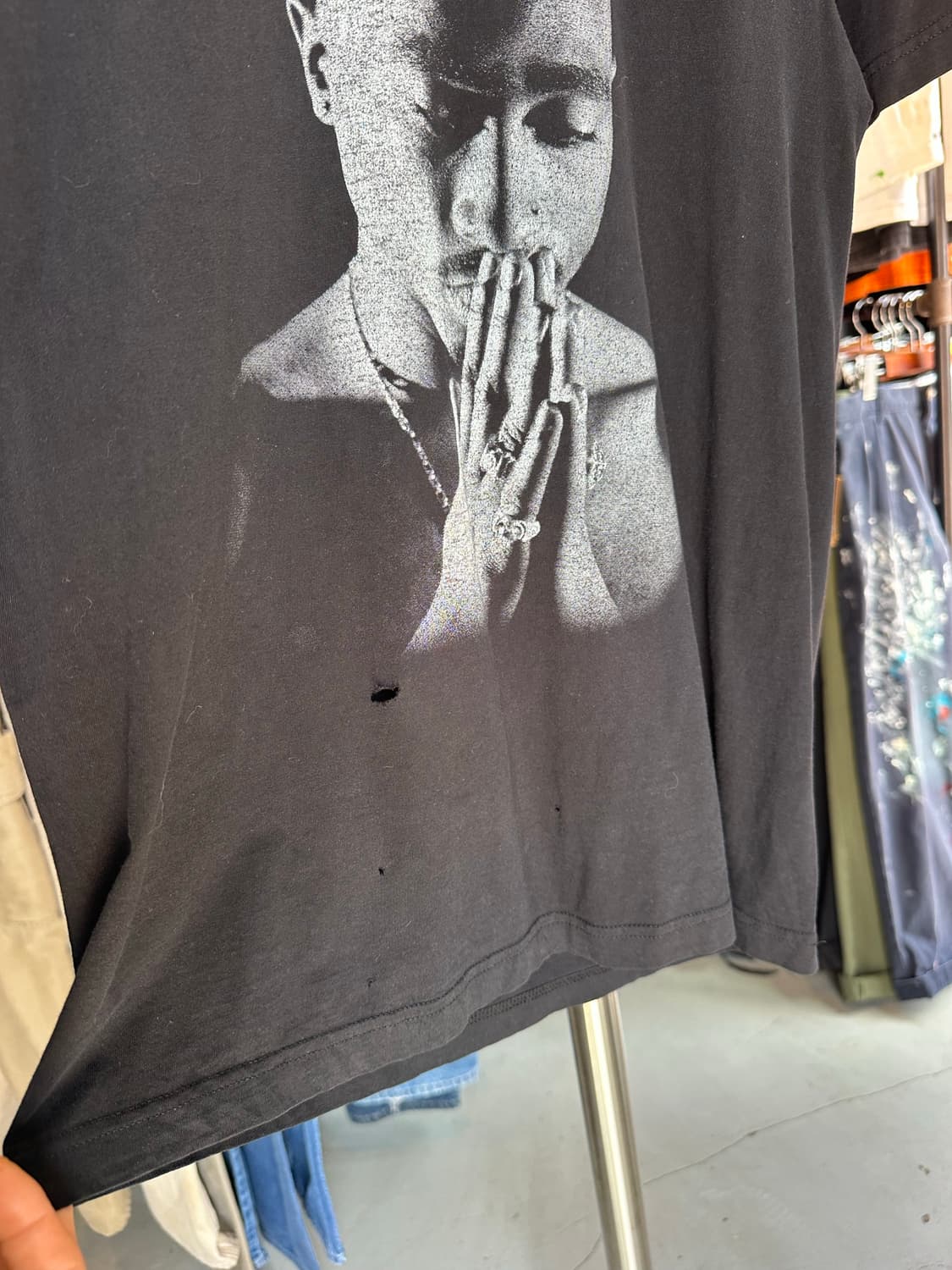 투팍 2pac 래퍼 프린팅 티셔츠 상품이미지4