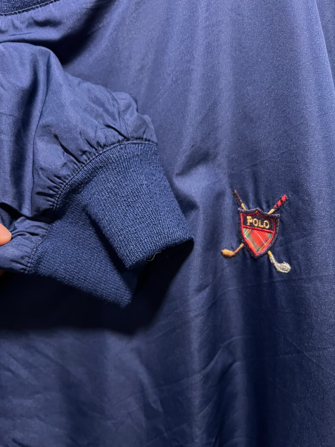 [XL]폴로 랄프로렌 골프 네이비 나일론 웜업 상품이미지3