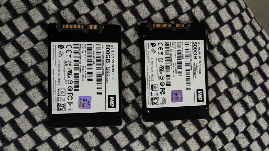 wd ssd 500g 2개 상품이미지2