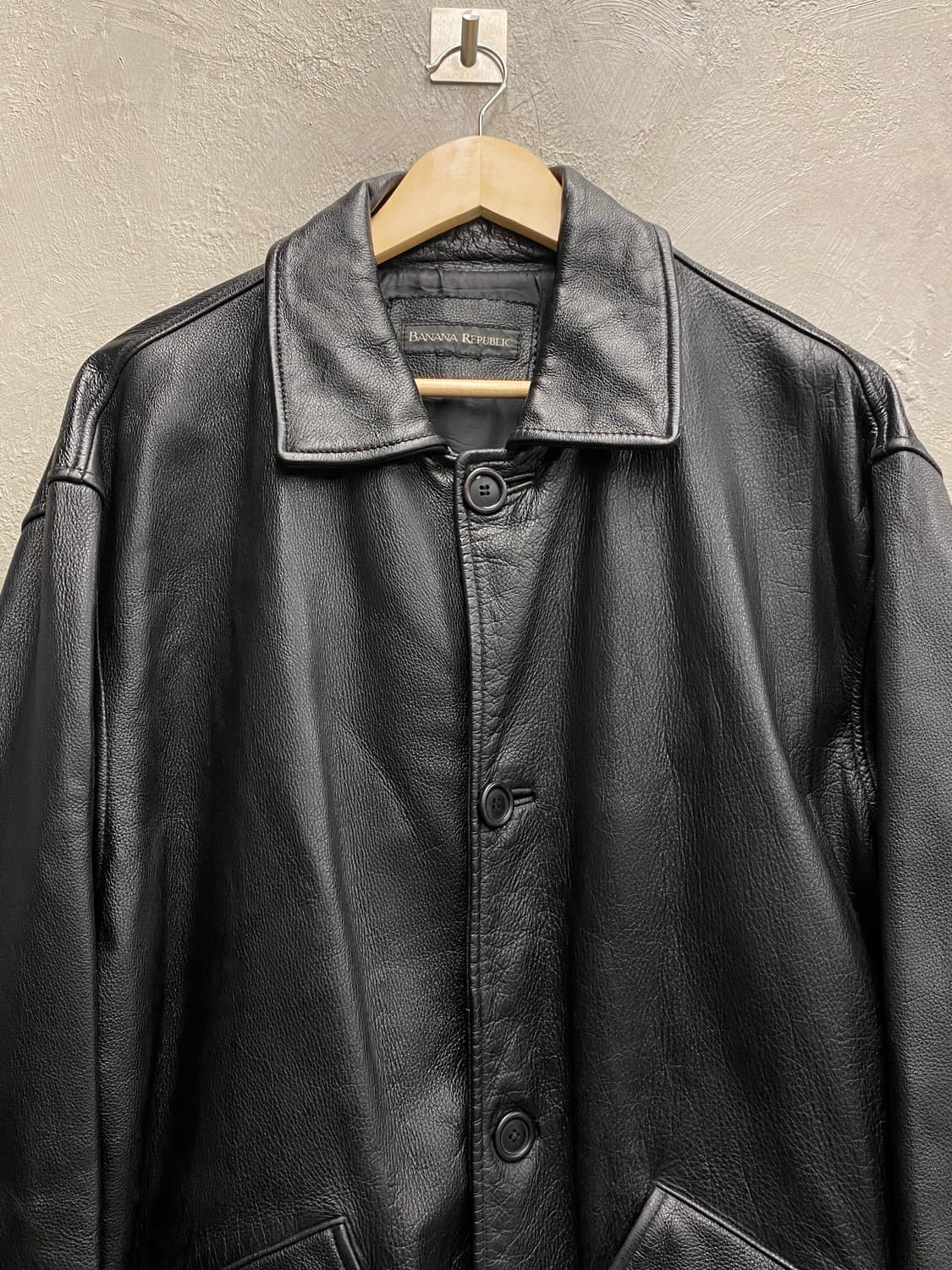 [L-XL] 바나나 리퍼블릭 소가죽 레더 카코트 상품이미지2