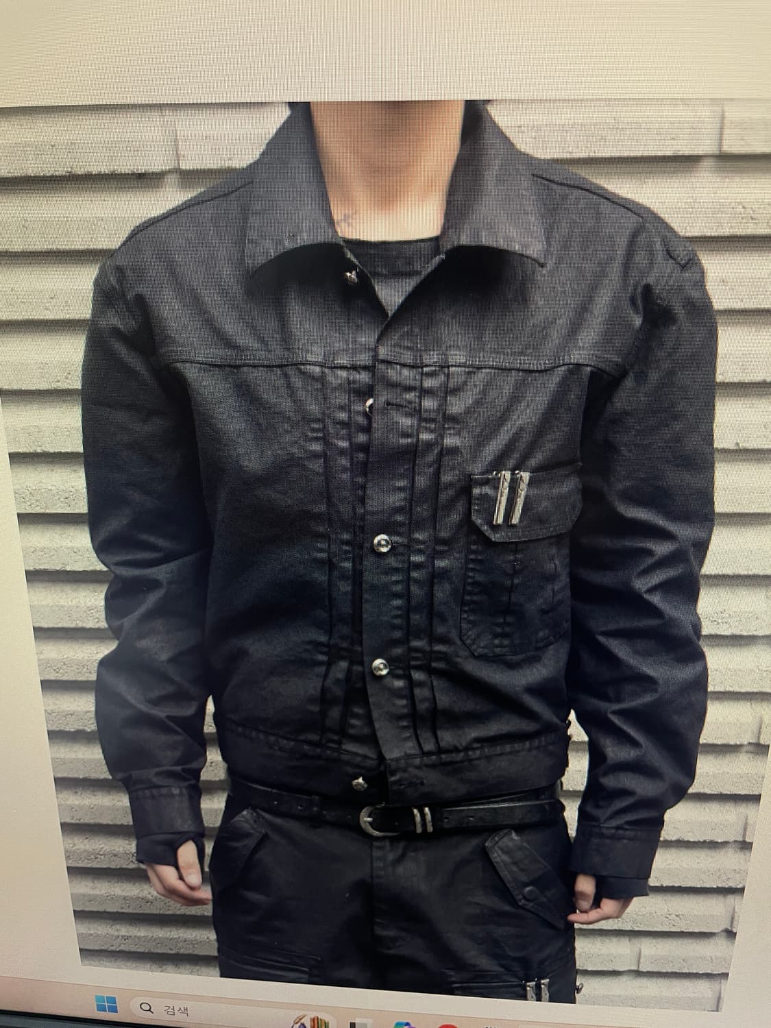 [2,3] 포그서비스 코팅 밀리터리 셋업 (자켓,플레어진) 상품이미지2