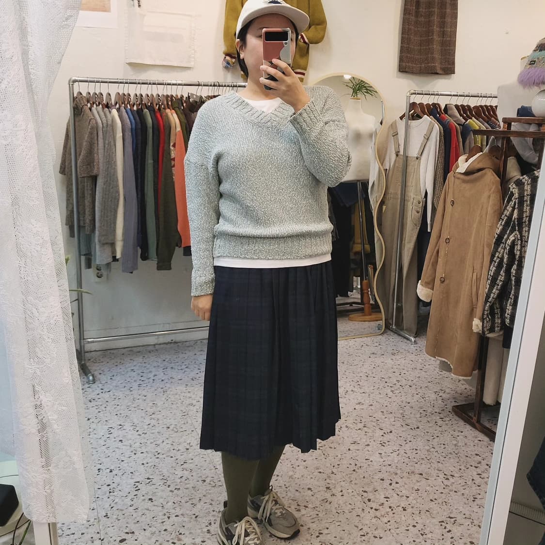 IENA 민트스카이 보카시 면니트 상품이미지9