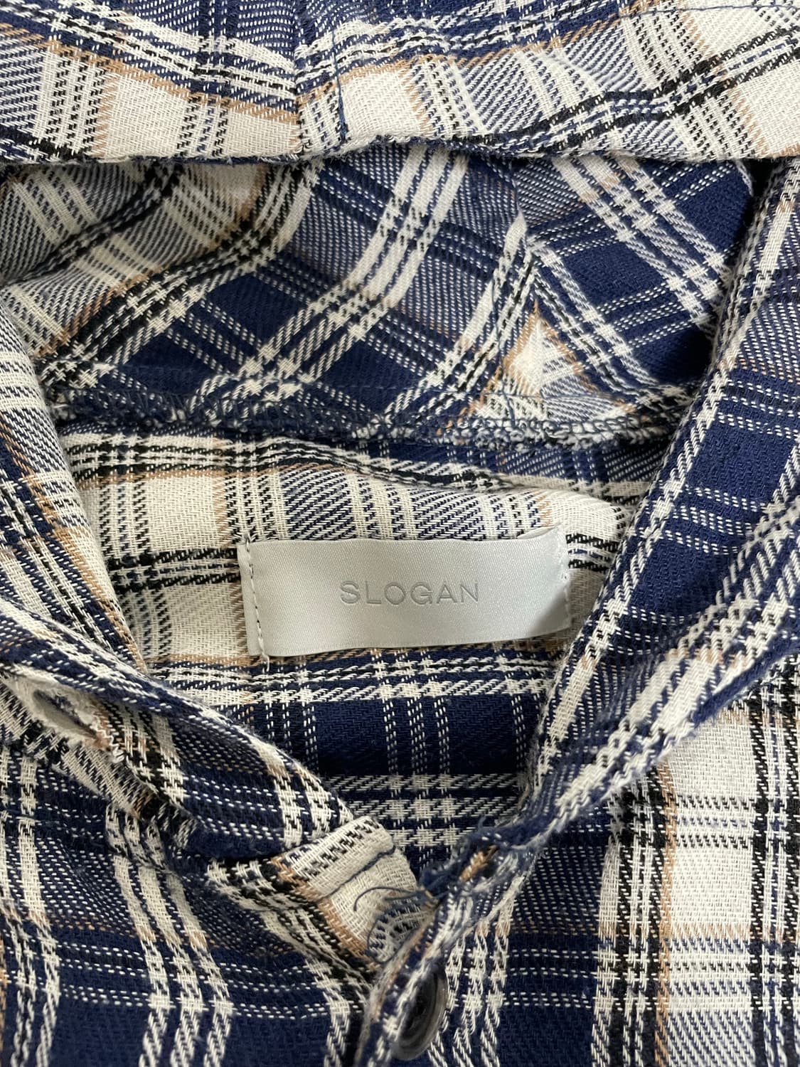 빈티지 체크 후드 셔츠 상품이미지2