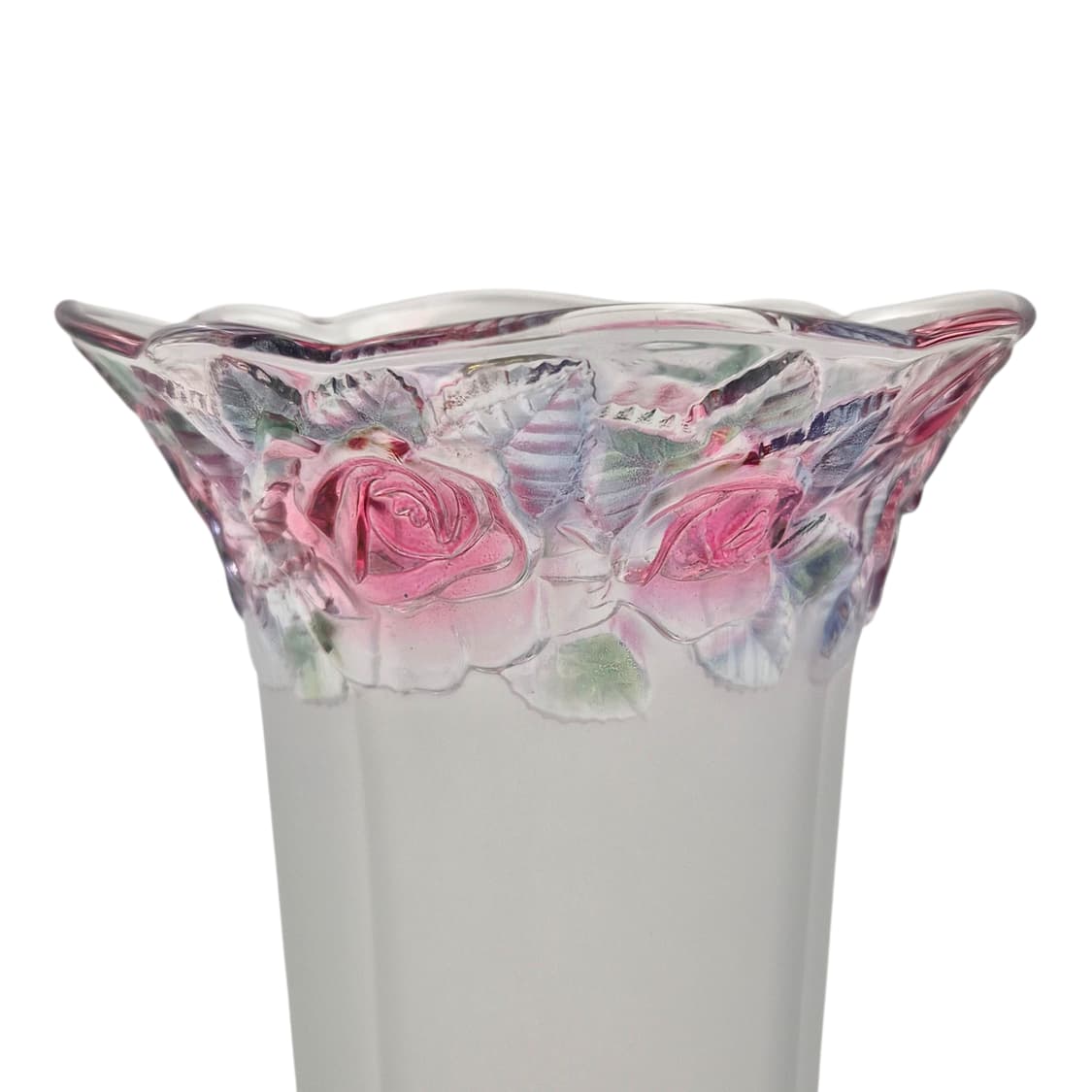 90s 소가 컬러 로즈 불투명 러플 기둥 꽃병 상품이미지4