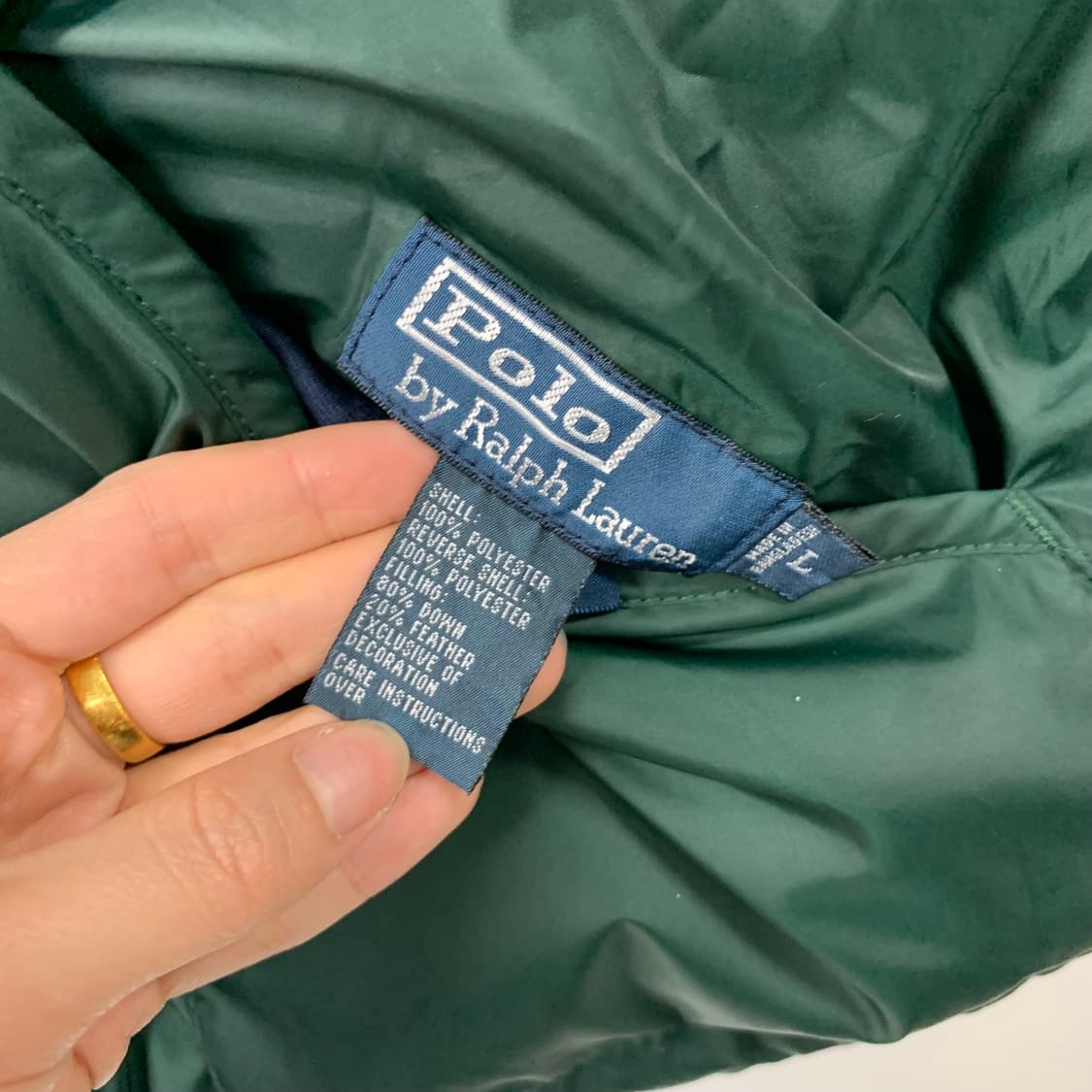 폴로 랄프로렌 네이비 카키 리버시블 조끼 패딩 상품이미지7