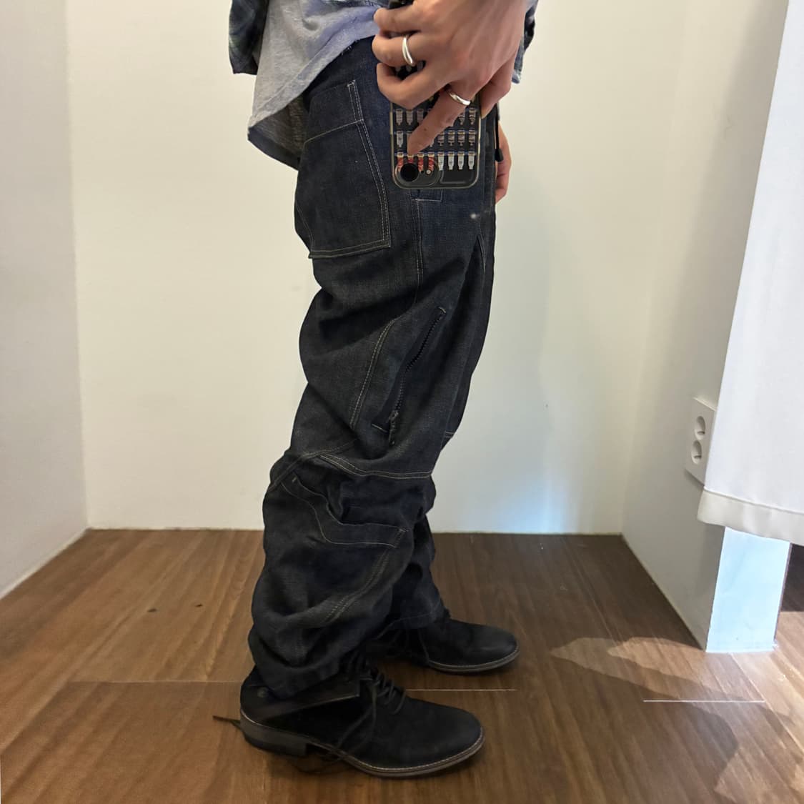 Marithé François Stitch DenimCargo pants 상품이미지2
