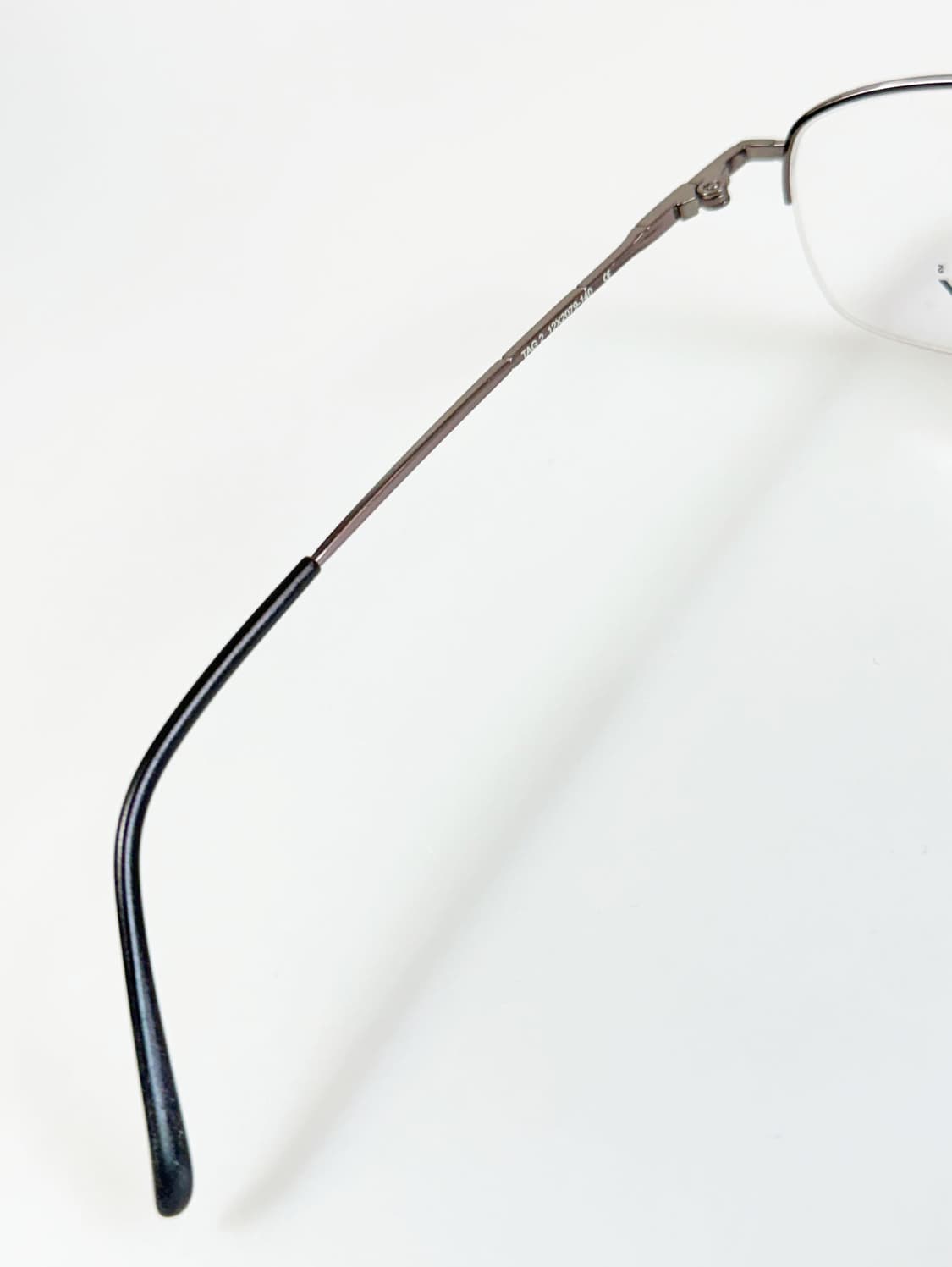 LAMY 실버 티타늄 반무테 스퀘어 프레임 빈티지 안경 상품이미지7