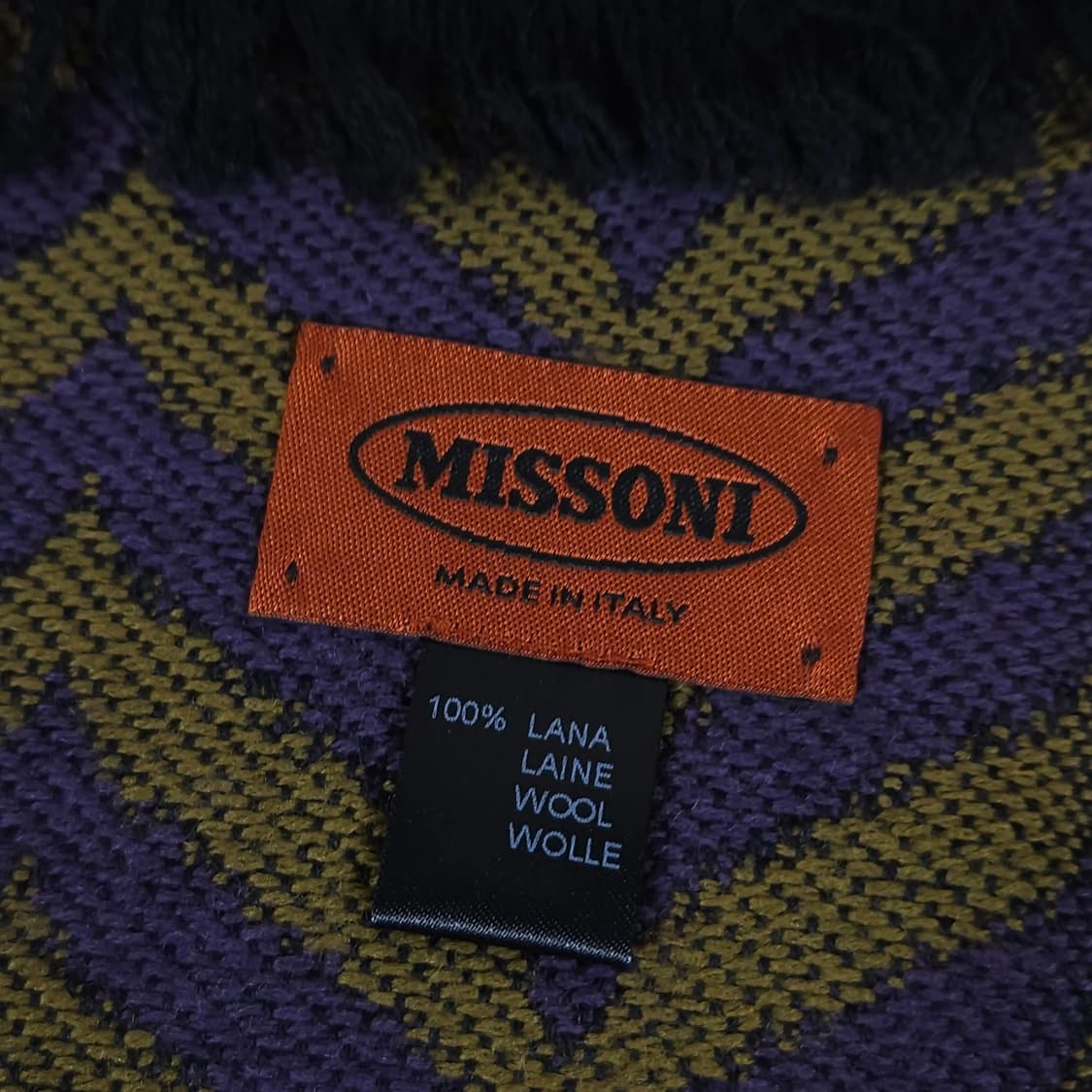 MISSONI 미쏘니 쉐브런 지그재그 울 머플러 목도리 상품이미지4