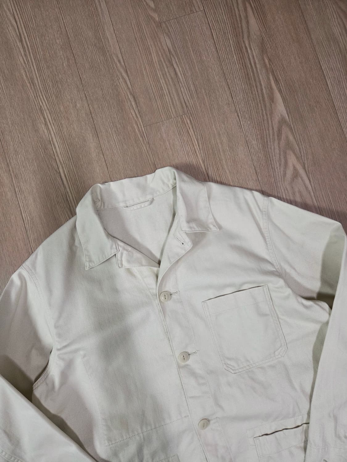 핸드워크 크림 화이트 워크 재킷 상품이미지2