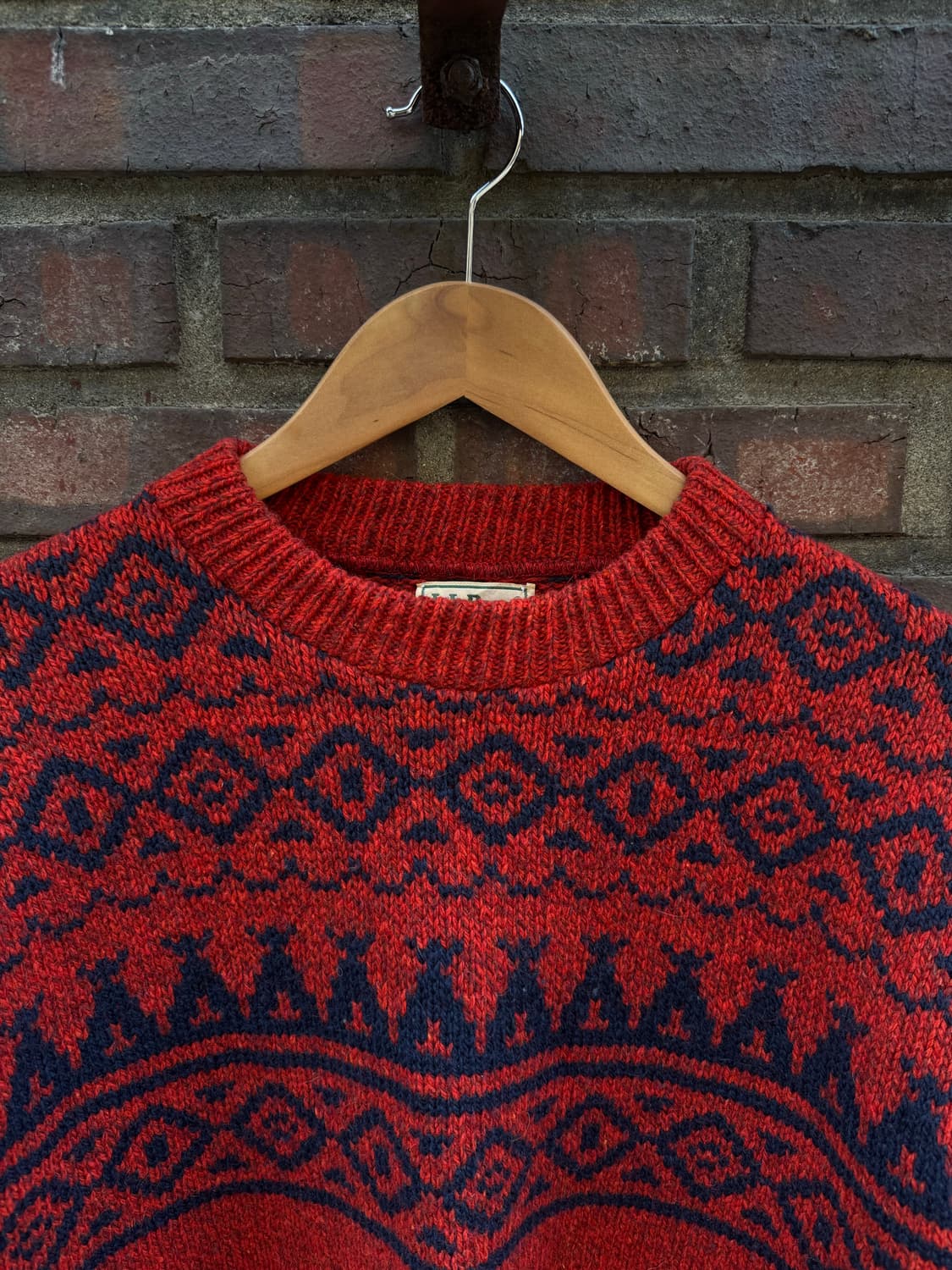 80s LL Bean Wool Knit Sweater USA  상품이미지3