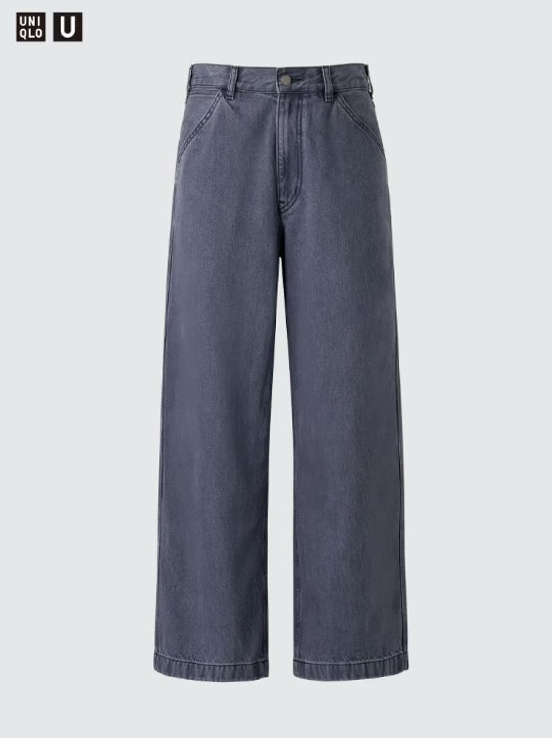 (32) 유니클로 와이드핏 컬러진 그레이 상품이미지1