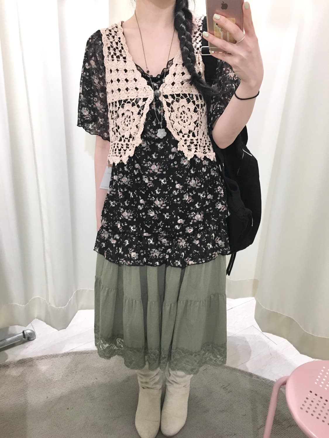 Ditsy Floral Balloon Blouse 상품이미지5