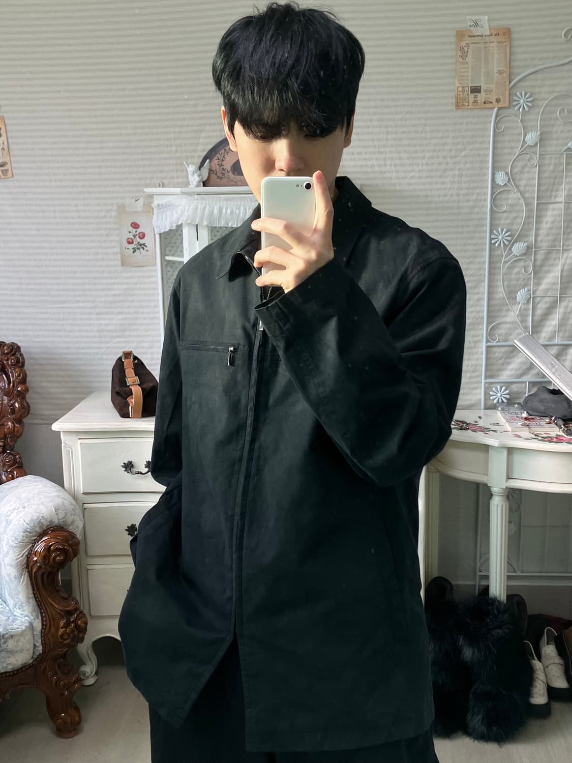 버버리 집업 블루종 939 y2k 스트릿 갸루 펑키 일본빈티지 fabri 상품이미지1