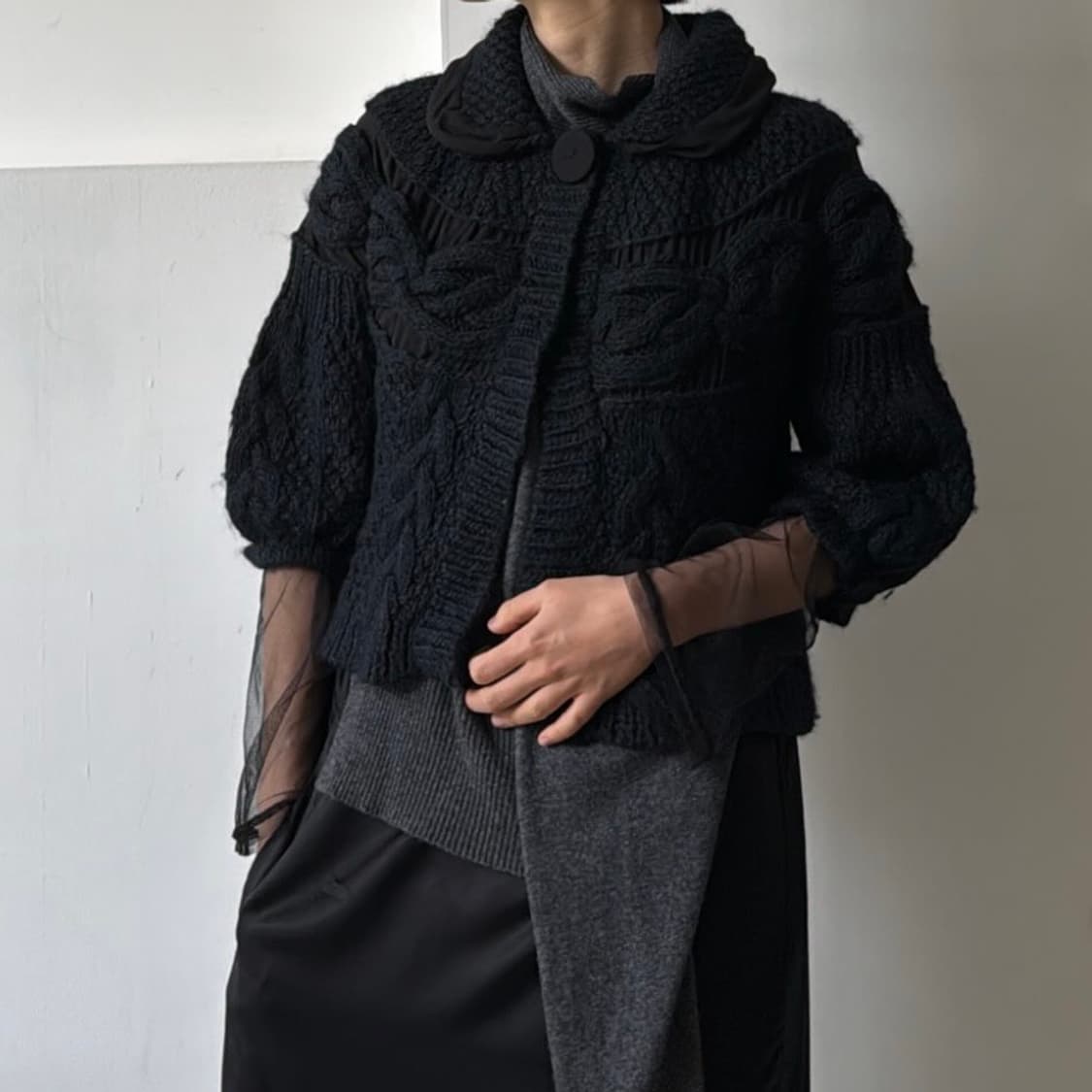 Beams knit jacket 빔즈 니트 가디건 상품이미지1