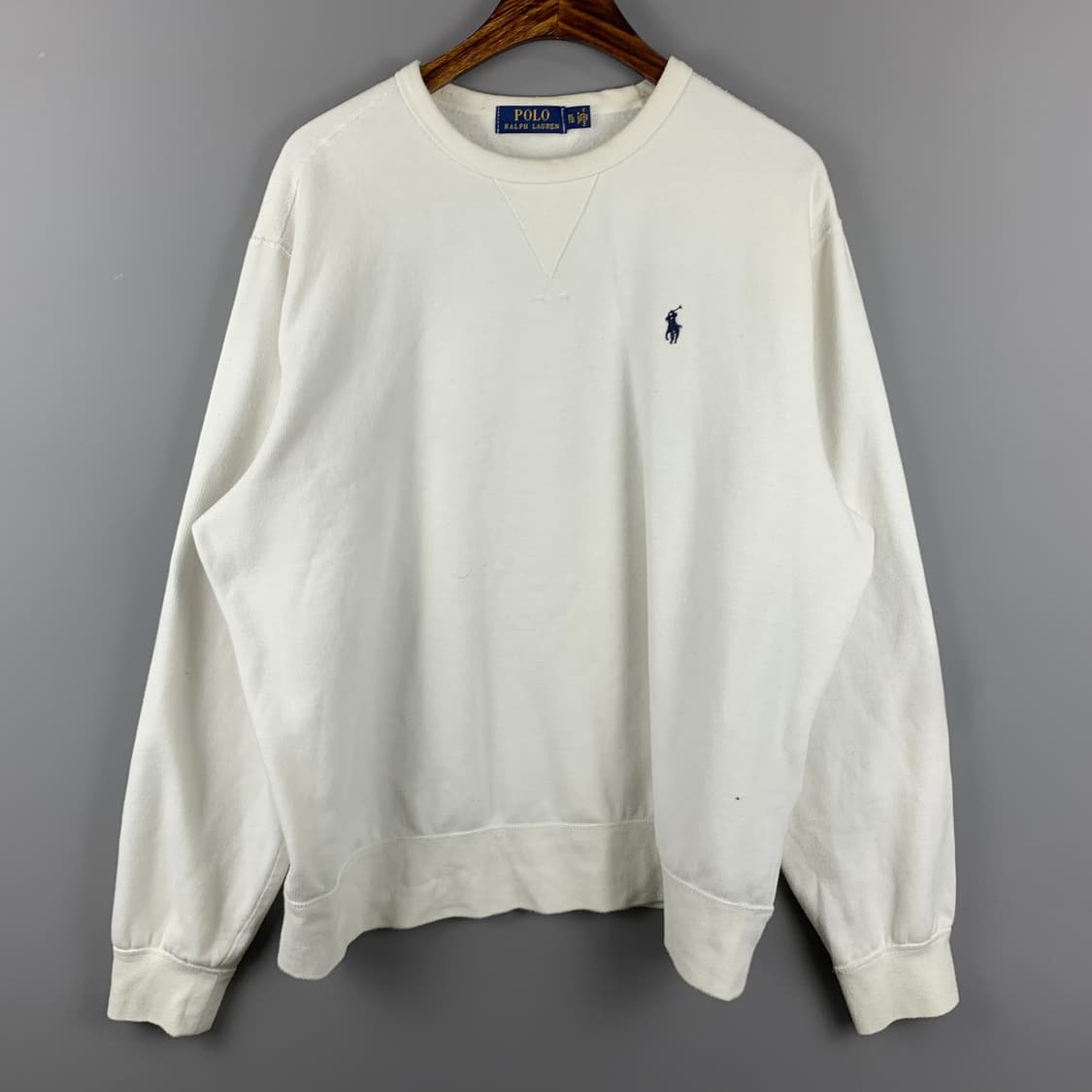 폴로 랄프로렌 포니 화이트 맨투맨 상품이미지2