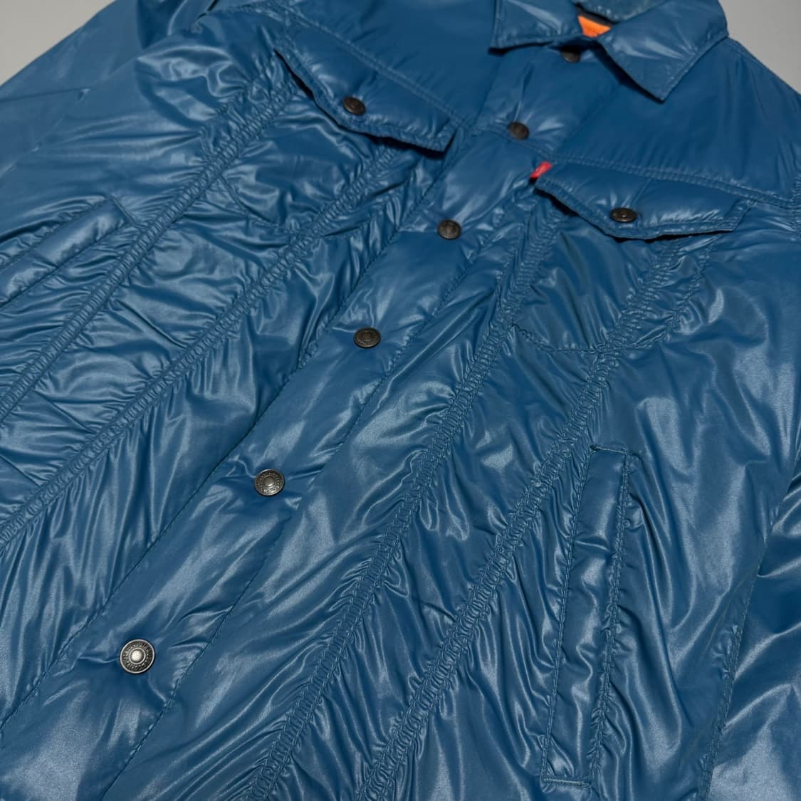 리바이스(Levi's) 블루컬러 나일론 혼방 스냅버튼 셔츠 다운 자켓 상품이미지5