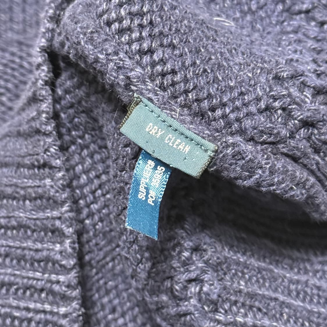 S 폴로랄프로렌 성조기 터틀넥 네이비 코튼 니트 상품이미지5