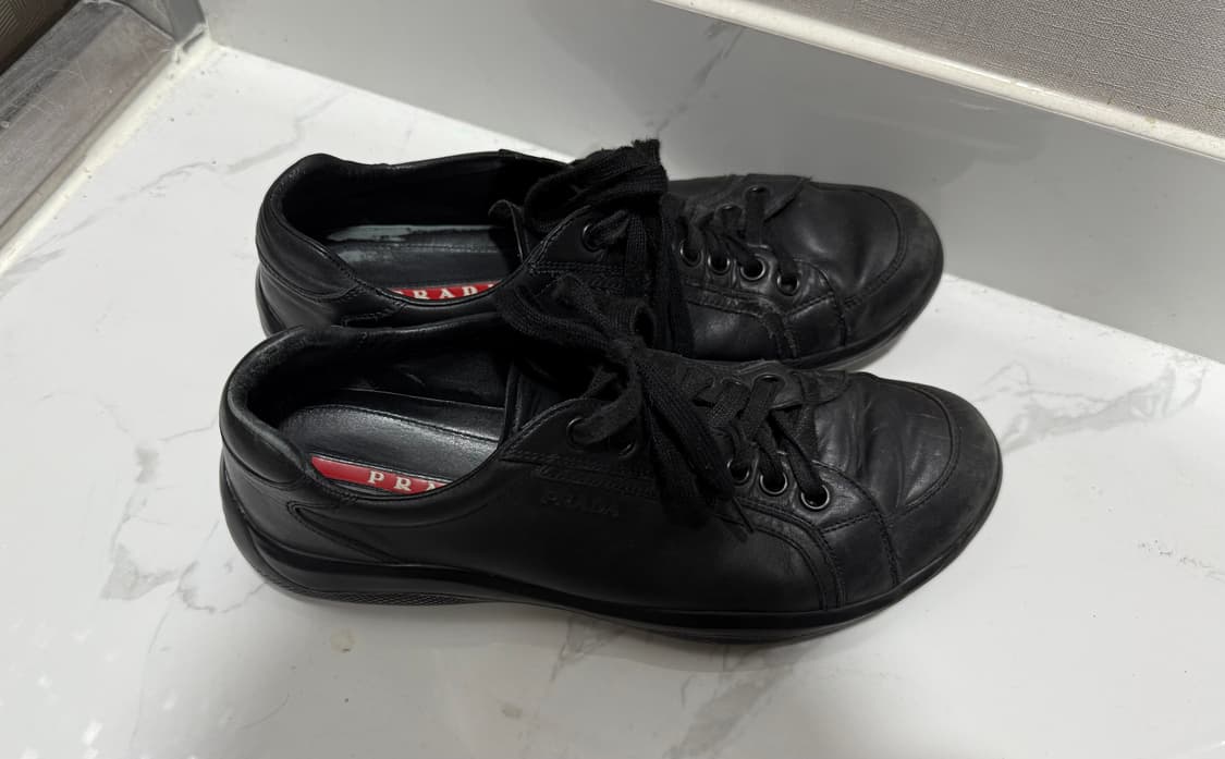 빈티지 프라다 레더 스니커즈 상품이미지2