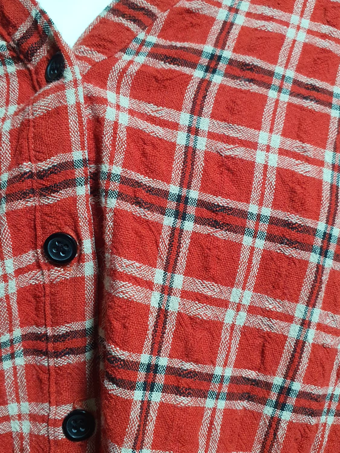 [모리걸] 레드 체크 블라우스 상품이미지3