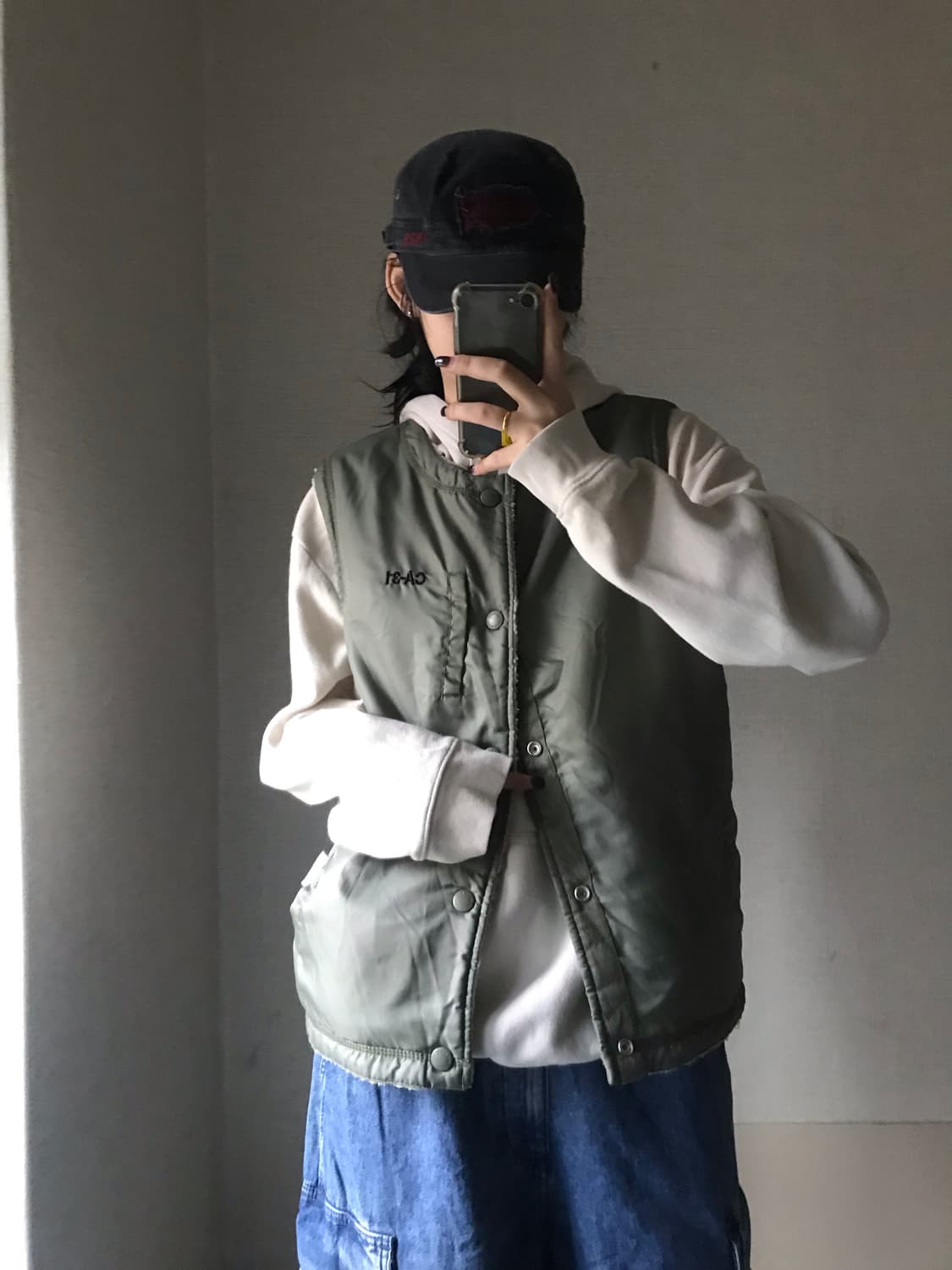 후아유USA 리버시블 후리스 패딩 조끼 상품이미지3