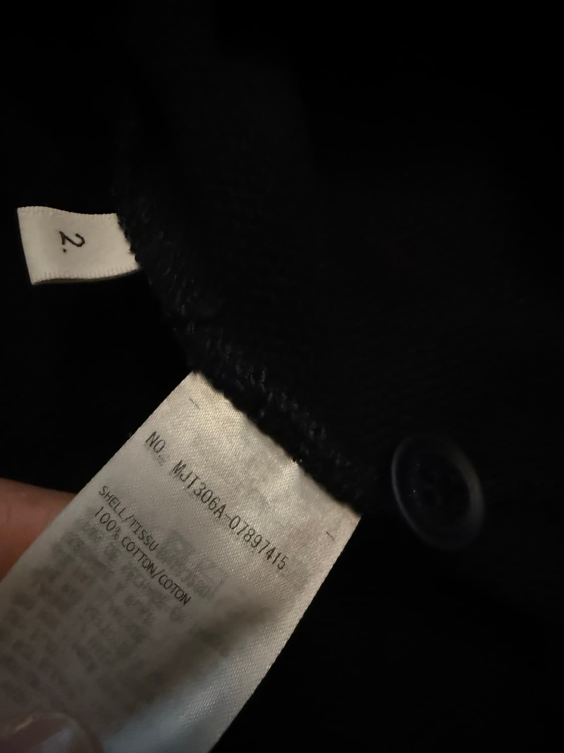 톰브라운 22ss 라셀스티치 사선 코튼 가디건 2사이즈 상품이미지3