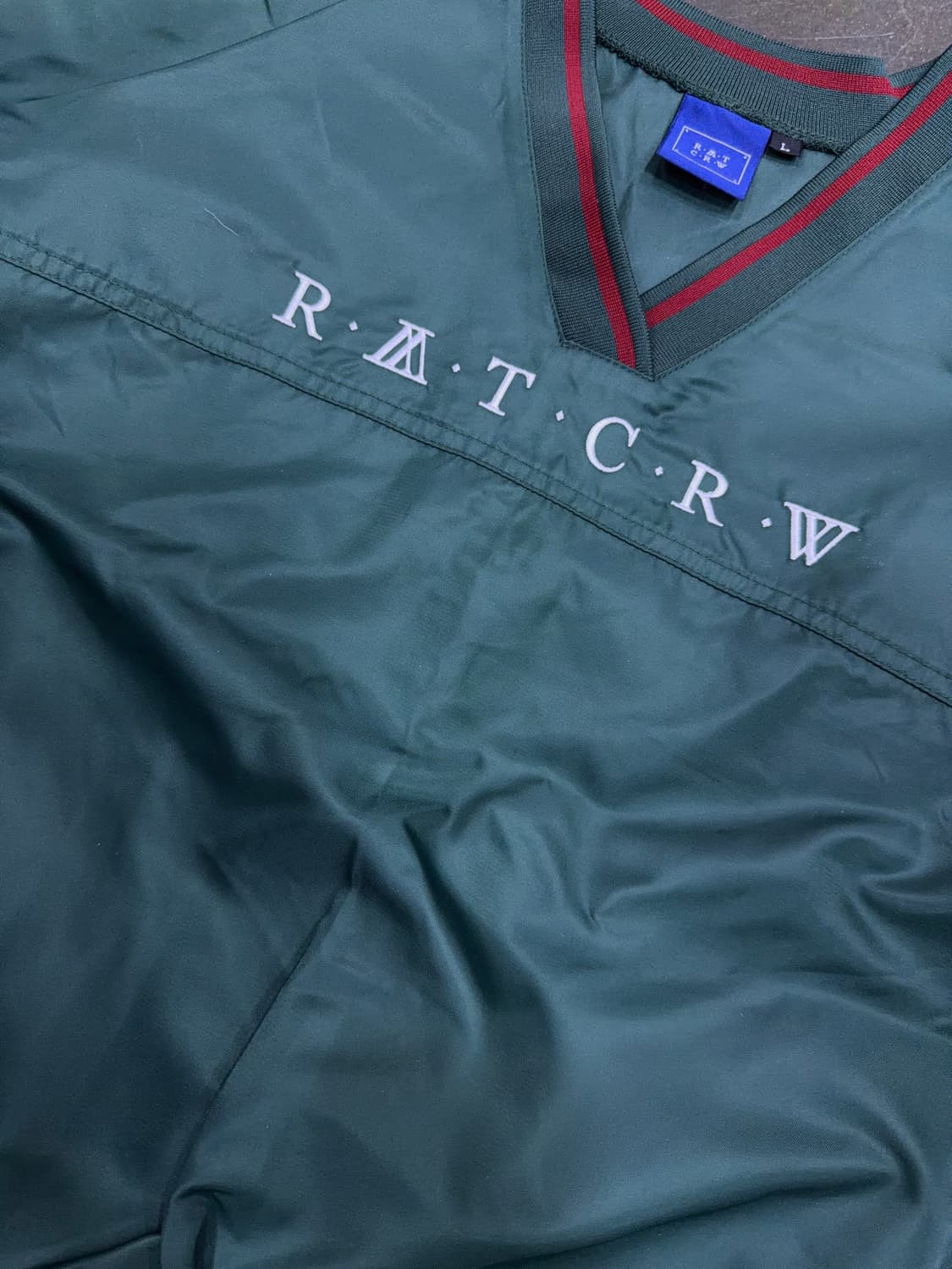 로맨틱크라운 RC 배색 나일론 웜업 티셔츠 L 상품이미지4