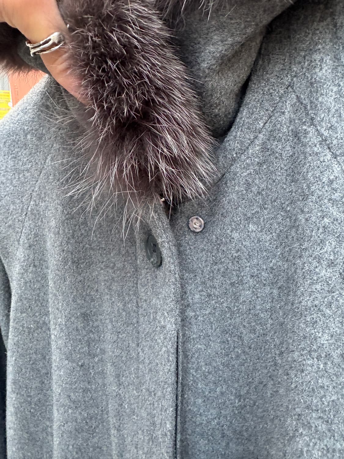 Japanese Vintage 캐시미어 혼방 울 코트 상품이미지2