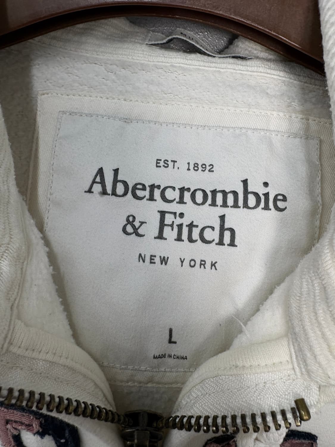 아베크롬비 y2k 센터로고 후드집업 A3684 상품이미지5