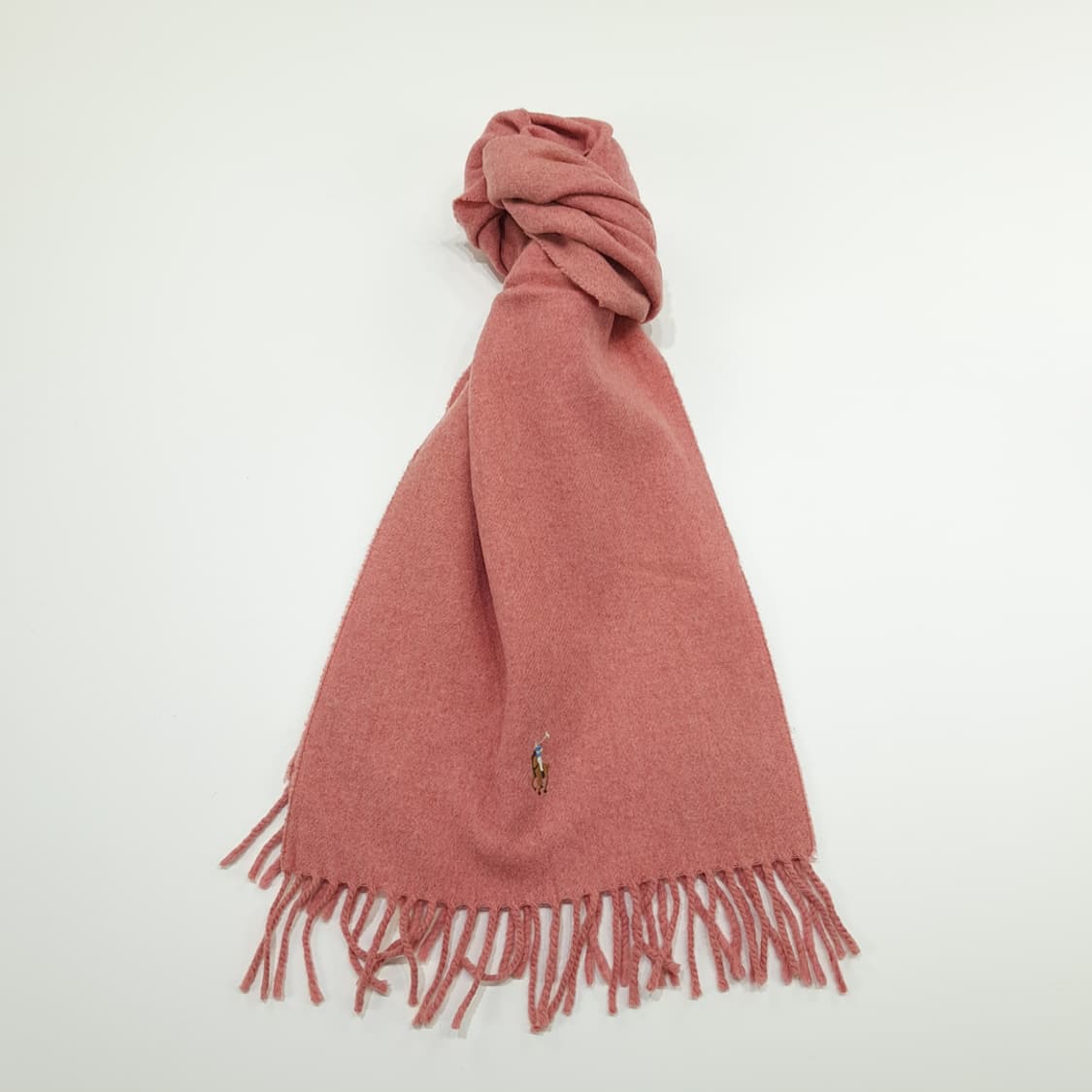 MX209 폴로 랄프로렌 핑크로즈 램스울 목도리 머플러 상품이미지1