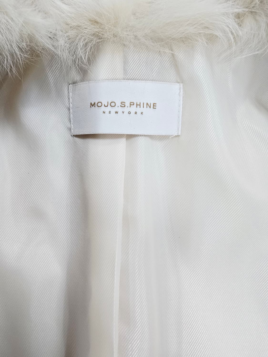 모조에스핀 아이보리 폭스퍼 코트 모자켓 85 상품이미지7