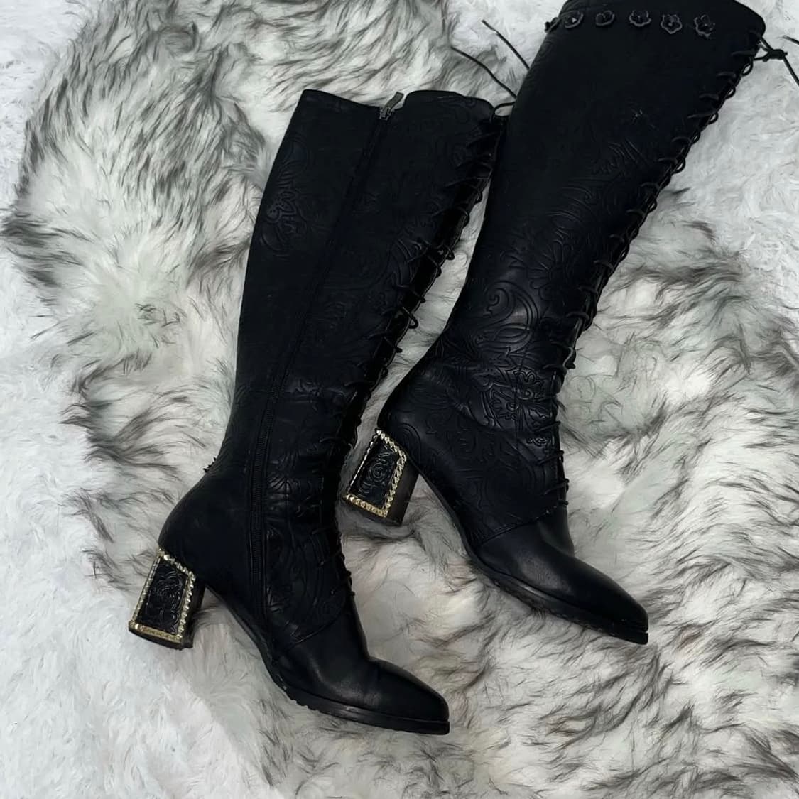 빈티지 고딕 부츠 상품이미지3