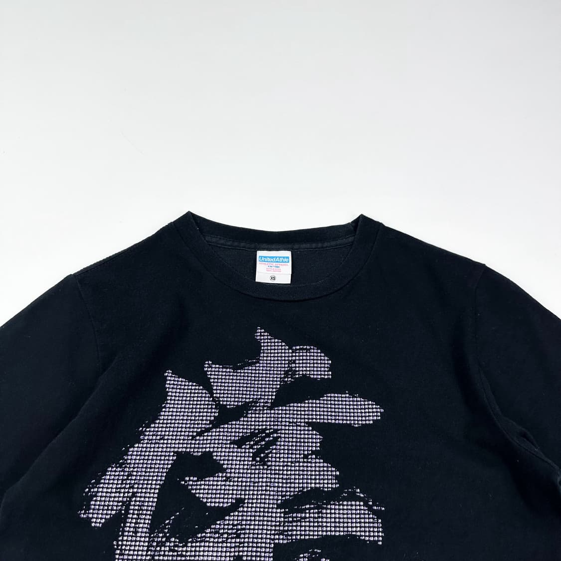 VTG 재팬 코다쿠미 y2k 여성 슬림핏 반팔티 블랙 여성XS 상품이미지2