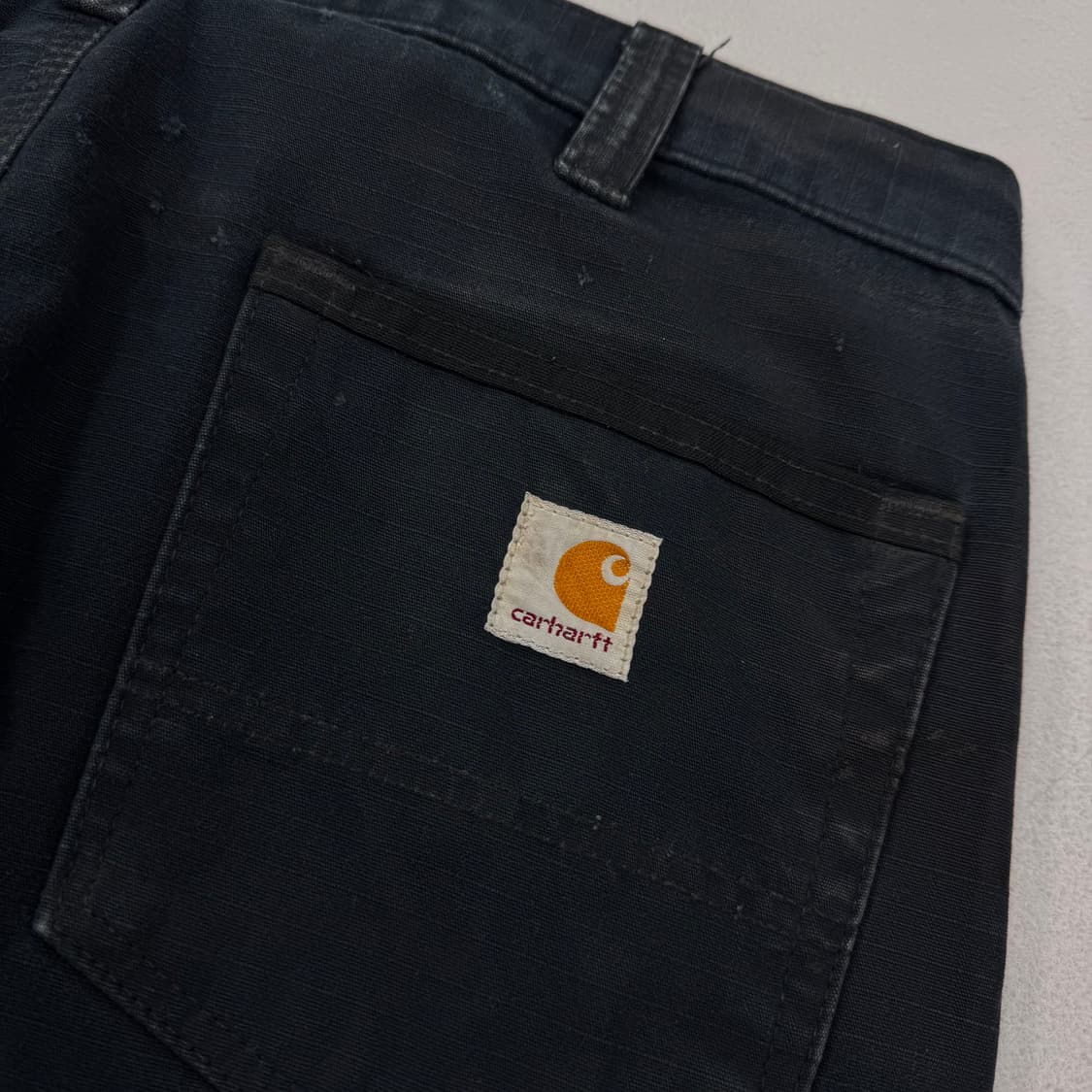 칼하트 OG 탄창 페이딩 와이드 워크 카고팬츠 블랙 상품이미지8
