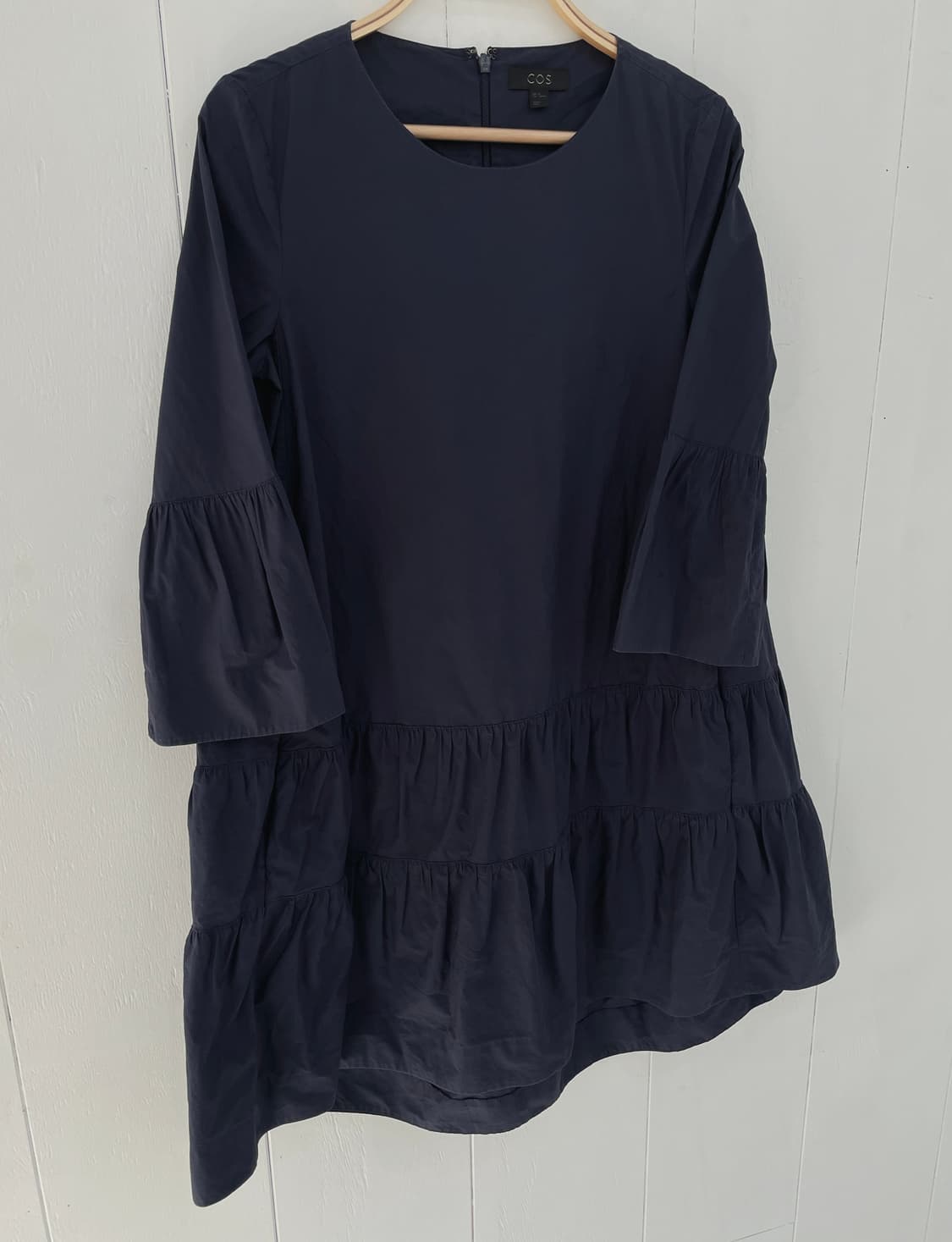 코스(COS) 네이비 티어드 셔링 원피스 상품이미지7