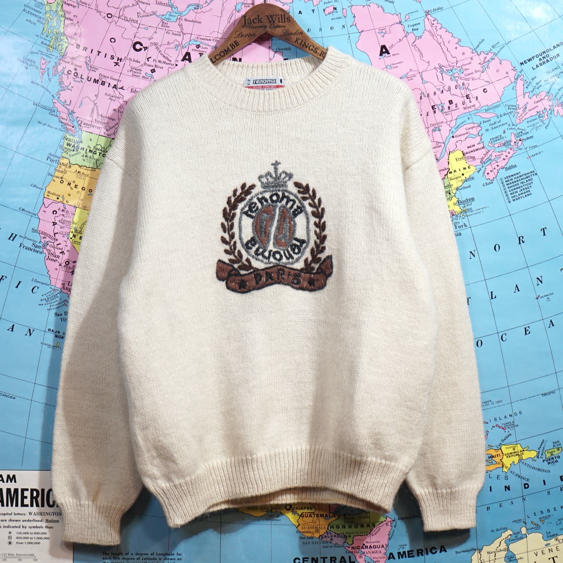 1990s 이태리 레노마 자수 니트 상품이미지1