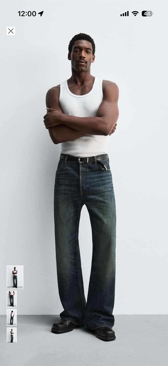 택채 새상품))자라 와이드 플레어핏 32 상품이미지1