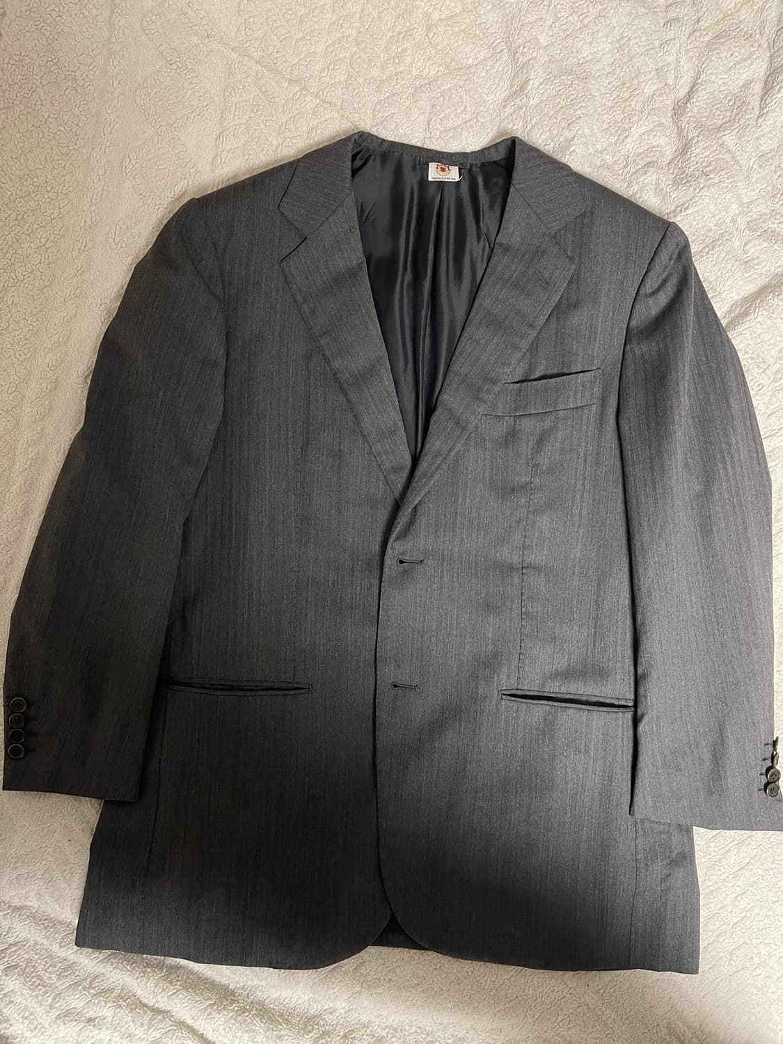 루이지 보렐리(Luigi Borrelli) 그레이 헤링본 패턴 자켓54 상품이미지5