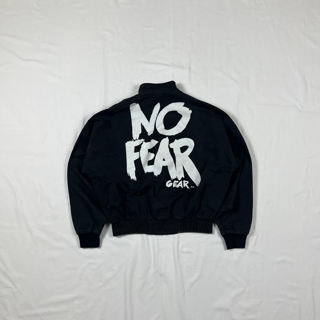 90‘s 노피어 no fear gear 빅로고 프린트 블루종 자켓 상품이미지1