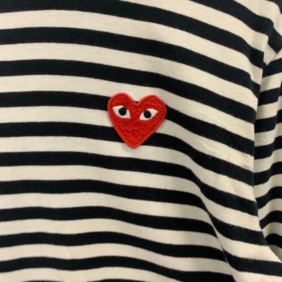 꼼데가르송 플레이 단가라 스트라이프 롱슬리브 상품이미지3