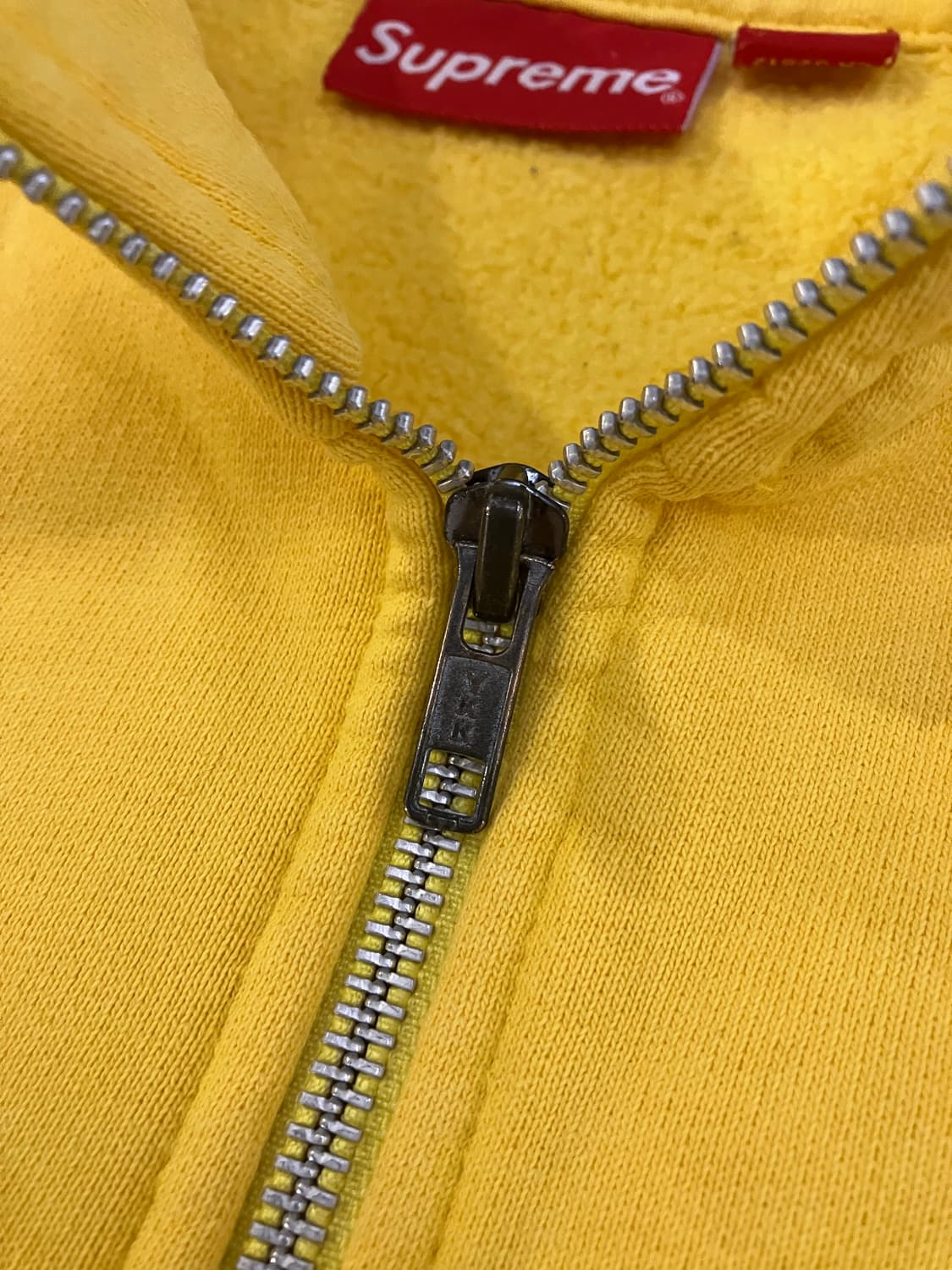 15FW 슈프림 SUP 하프집업 풀오버 맨투맨 옐로우 상품이미지3