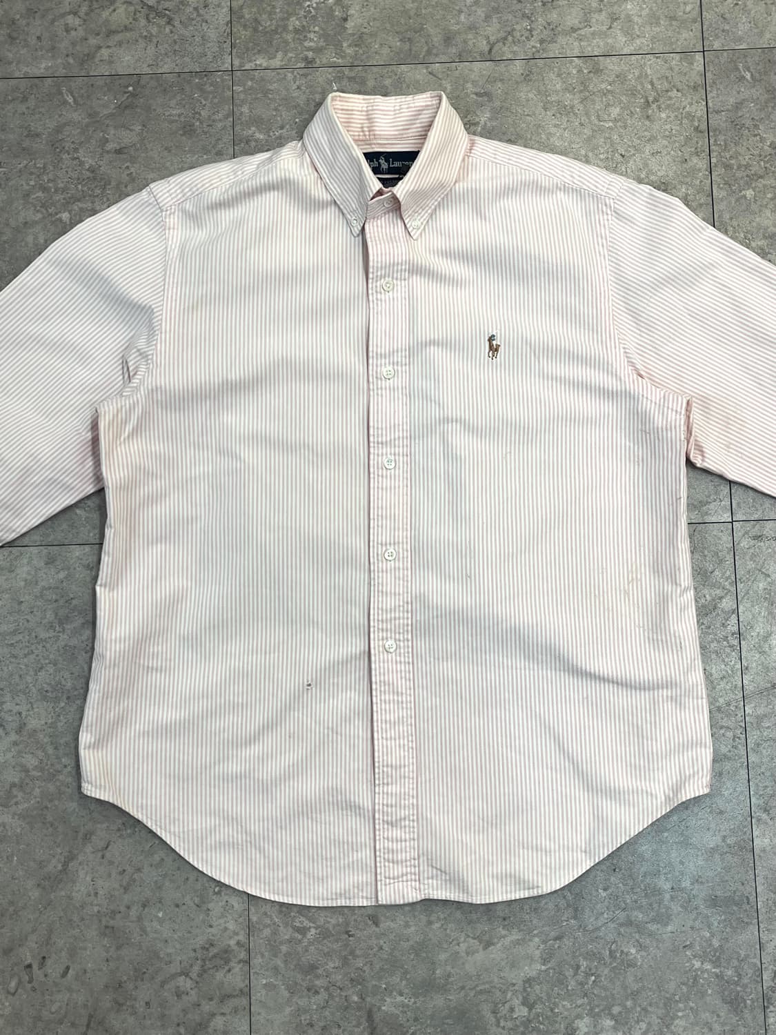 폴로 랄프로렌 스트라이프 셔츠 핑크 95 #csz3086 상품이미지4