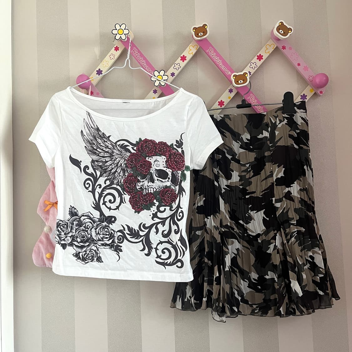 빈티지y2k펑크에드하디깔코디세트밀리터리스커트 상품이미지2