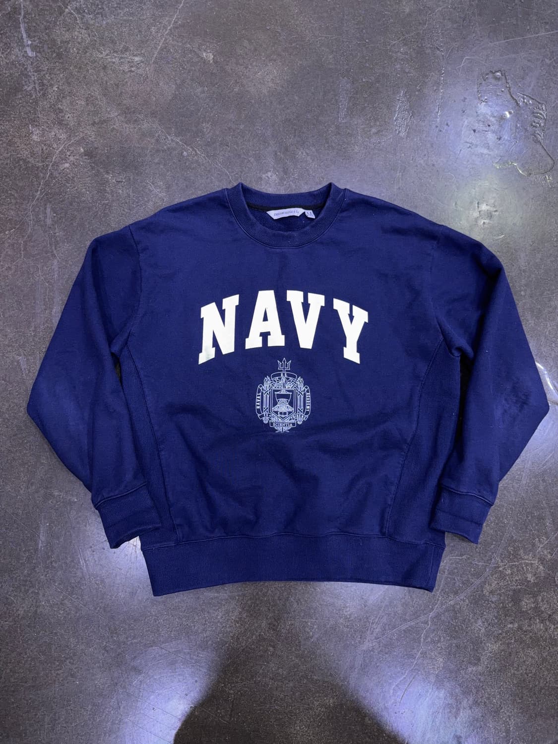 유니폼브릿지 US NAVY 맨투맨 스웻셔츠 네이비 M 상품이미지1